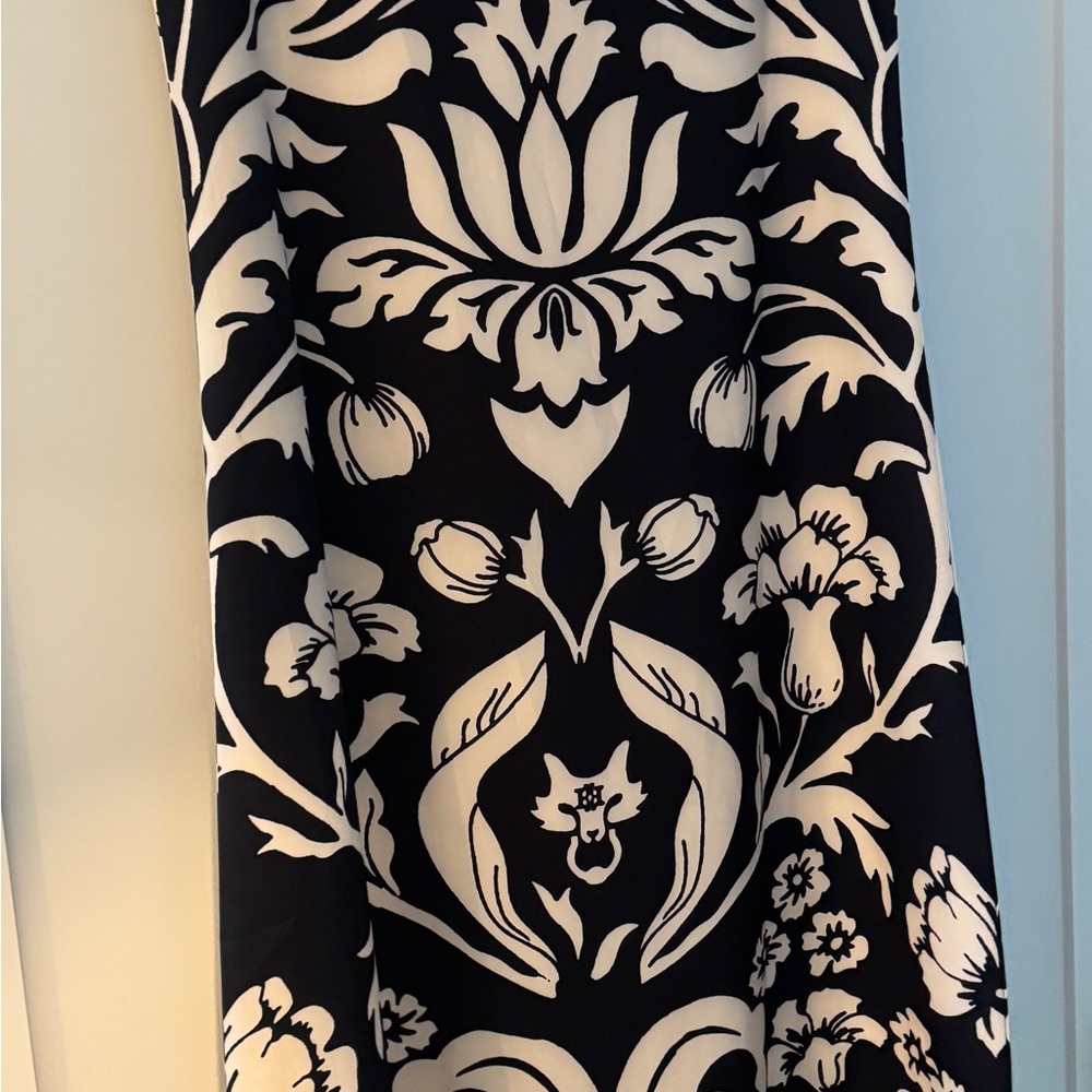 MME.Mink FLEUR Garden Dress Maxi Gown Black white Noir Size Small S - Picture 4 of 6